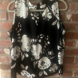 Calvin Klein Monochrome Floral Women's Blouse